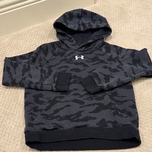 Youth Under Armour Dark Gray Camouflage Hoodie